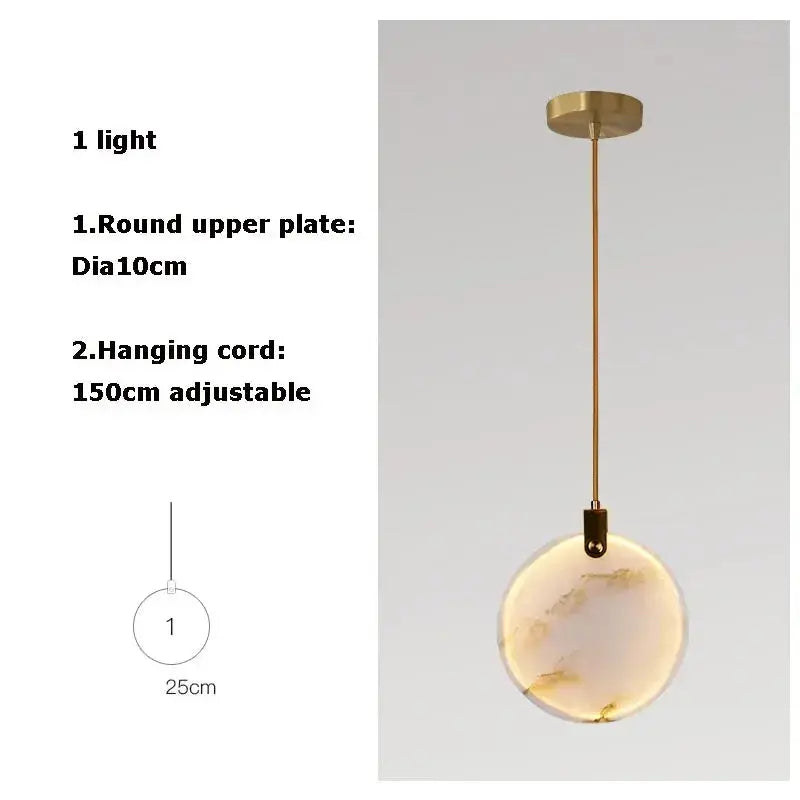 Luxury Natural Stone Pendant Lamp ChandeliersLife®