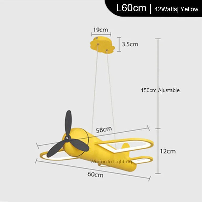 Aviator Modern Airplane LED Kids Room Chandelier – alternate product view 7
