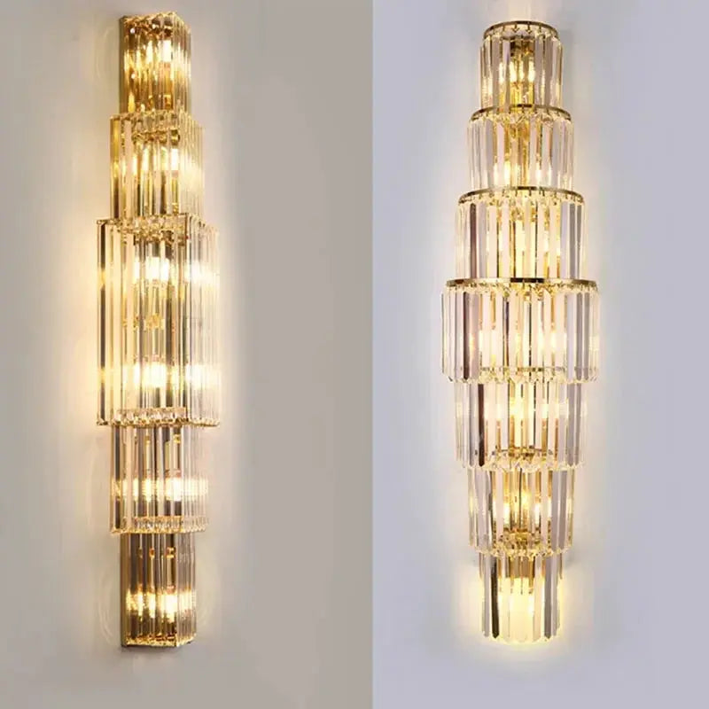 Luxury Hotel Lobby Crystal Large Wall Lamp ChandeliersLife®