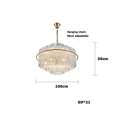 Crystal Designer Oval Round Chandelier ChandeliersLife®