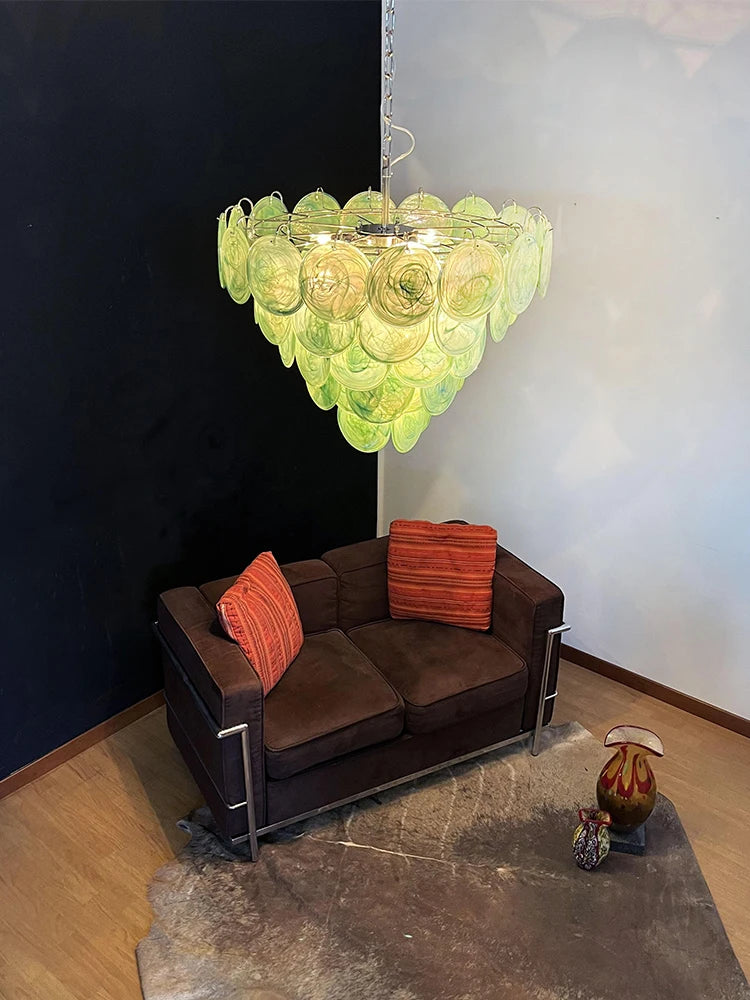 Mirella Murano-inspired Coloured Glass chandelier, product gallery image 6 of 17
