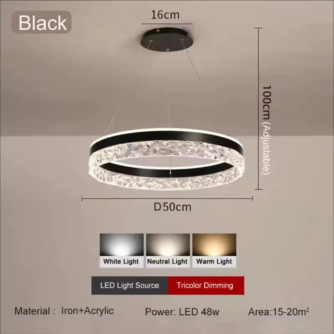 Simple Modern Ceiling Chandelier Adjustable Indoor Lighting High LED 3 Color for Living Room Dining Room Bedroom Decor Ornament ChandeliersLife®