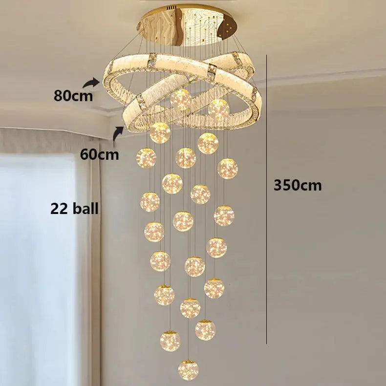 Modern Home Decor Led Staircase Chandeliers ChandeliersLife®