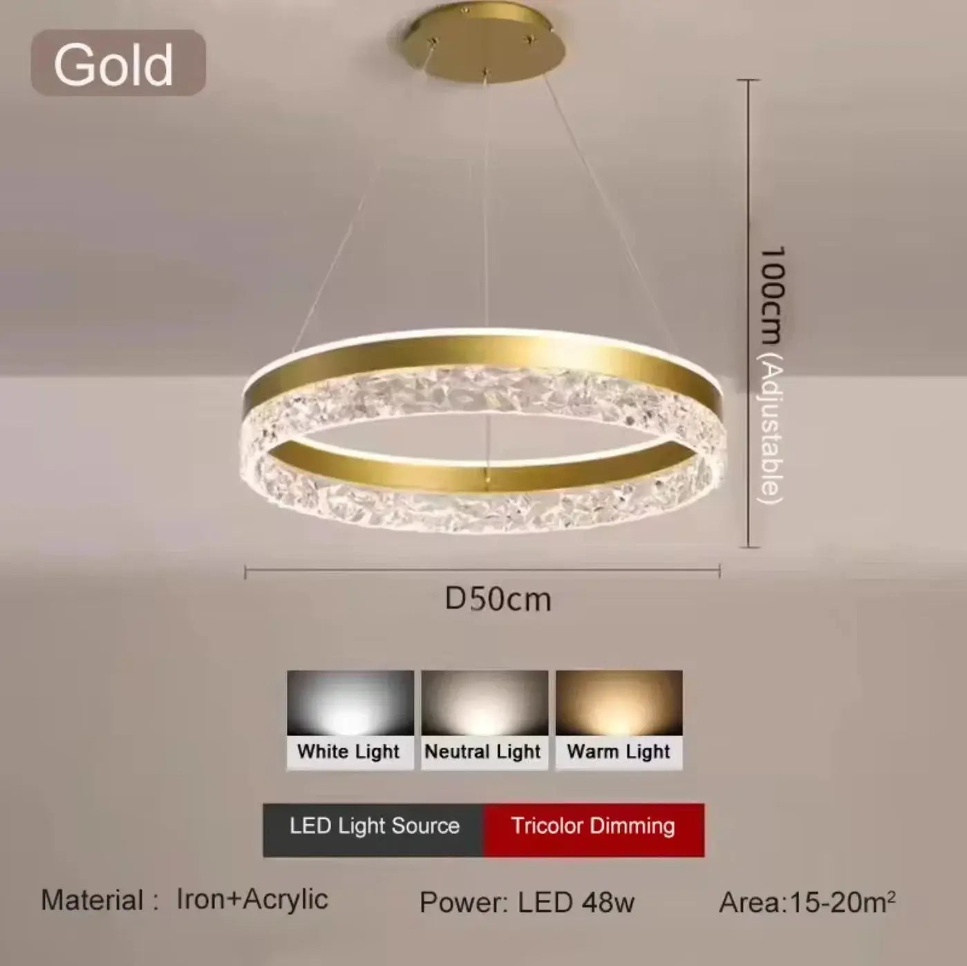 Simple Modern Ceiling Chandelier Adjustable Indoor Lighting High LED 3 Color for Living Room Dining Room Bedroom Decor Ornament ChandeliersLife®