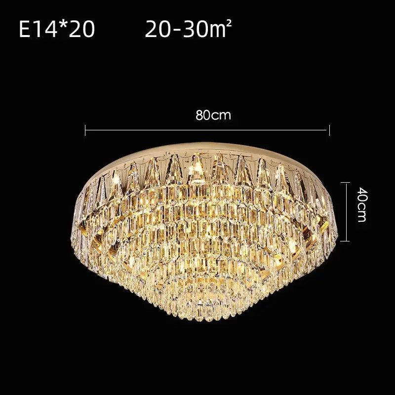 Rectangular Round Crystal Luxury Ceiling Lamp ChandeliersLife®