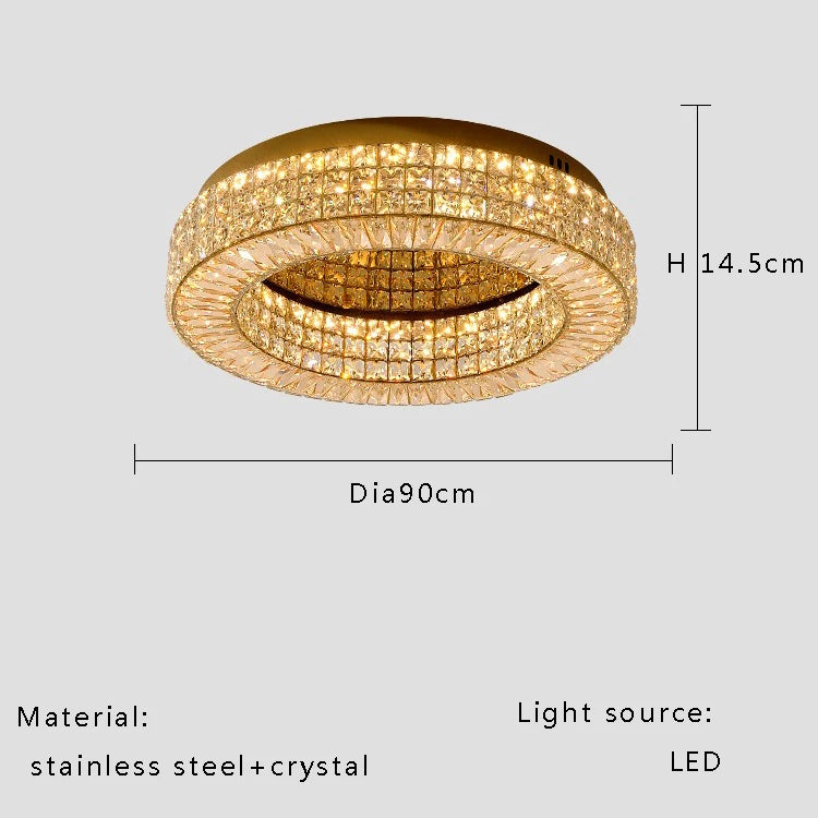 Modern Two Tier Crystal Luxury Ceiling Lights