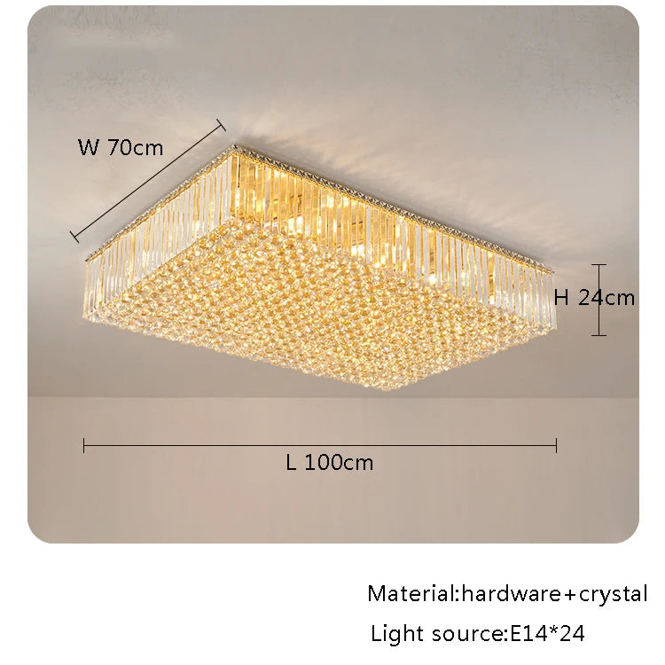 Modern Round Crystal Fixture