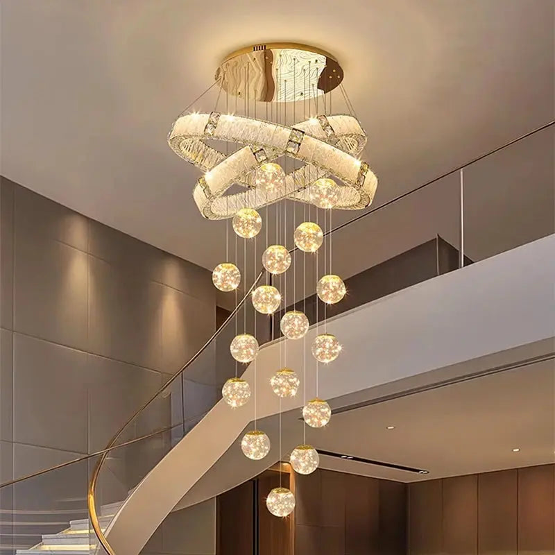 Modern Home Decor Led Staircase Chandeliers ChandeliersLife®