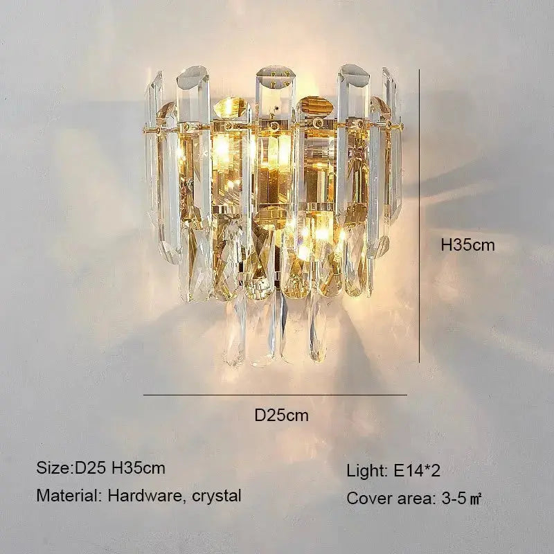 Modern Luxury Crystal Wall Sconces ChandeliersLife®