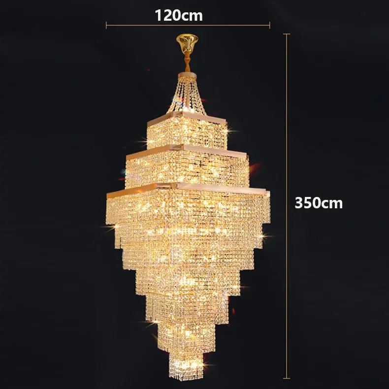 Rose Gold Stair Chandelier Luxury Chandelier ChandeliersLife®