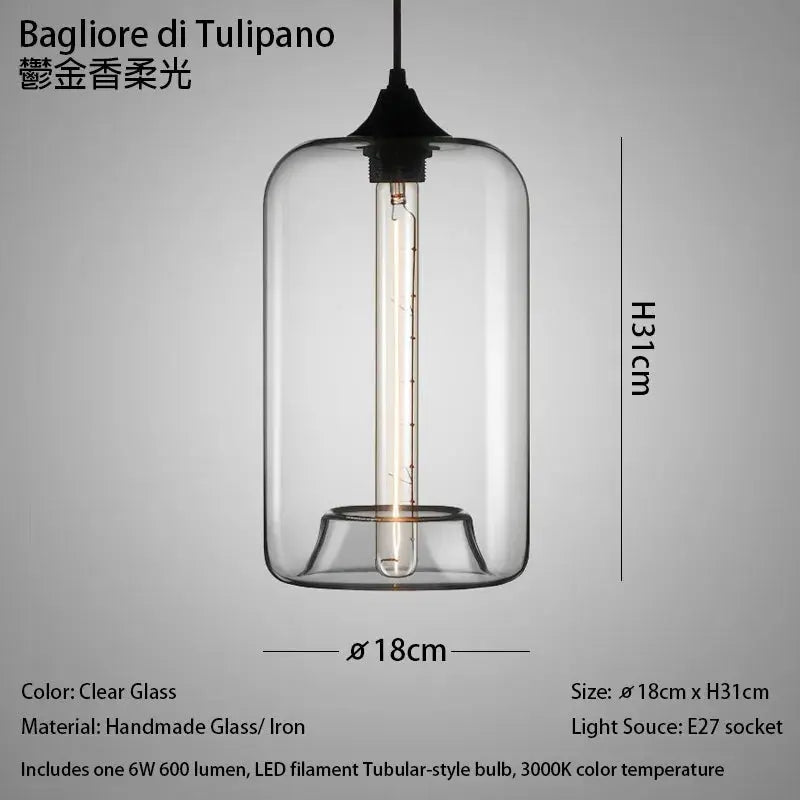 Clear Glass Pendant Light