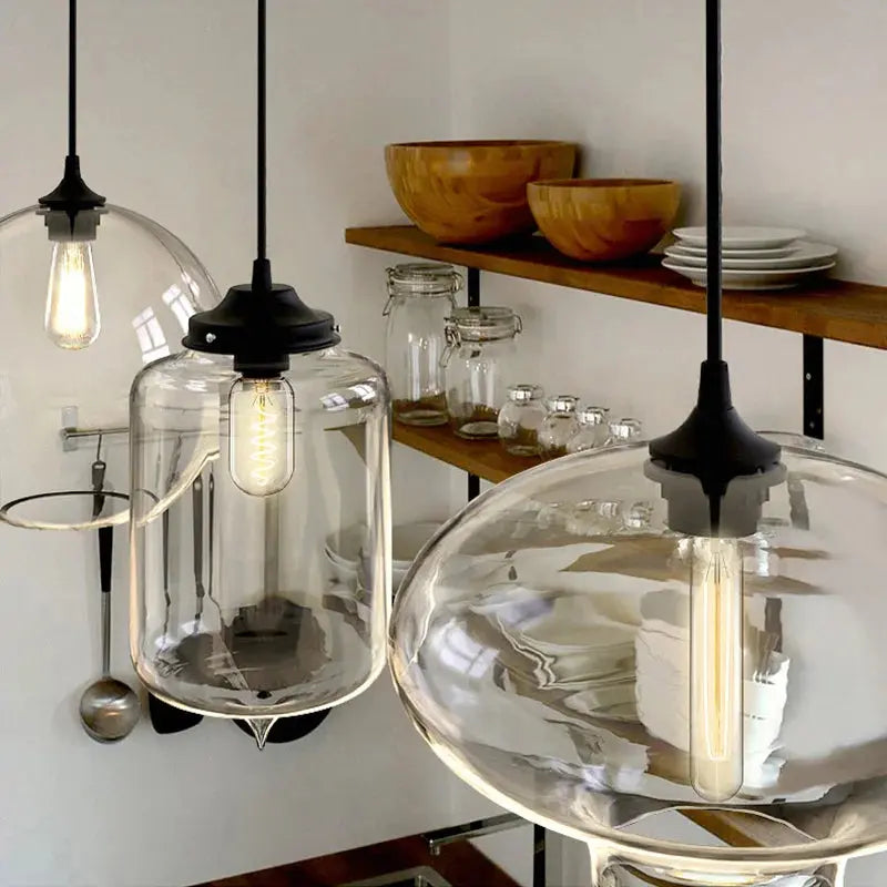 Clear Glass Pendant Light