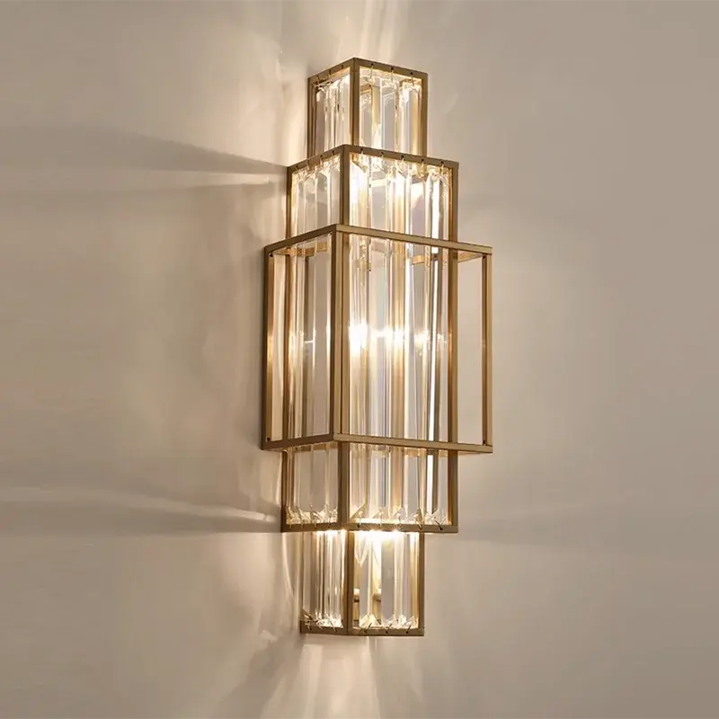Modern Minimalist Luxury Glass Crystal Wall Lamp ChandeliersLife®