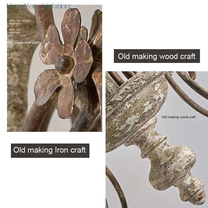 French Retro Wooden Chandelier ChandeliersLife®