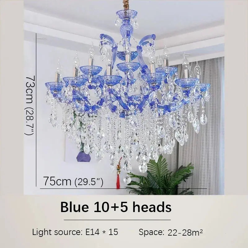 Red Luxury Crystal Chandelier