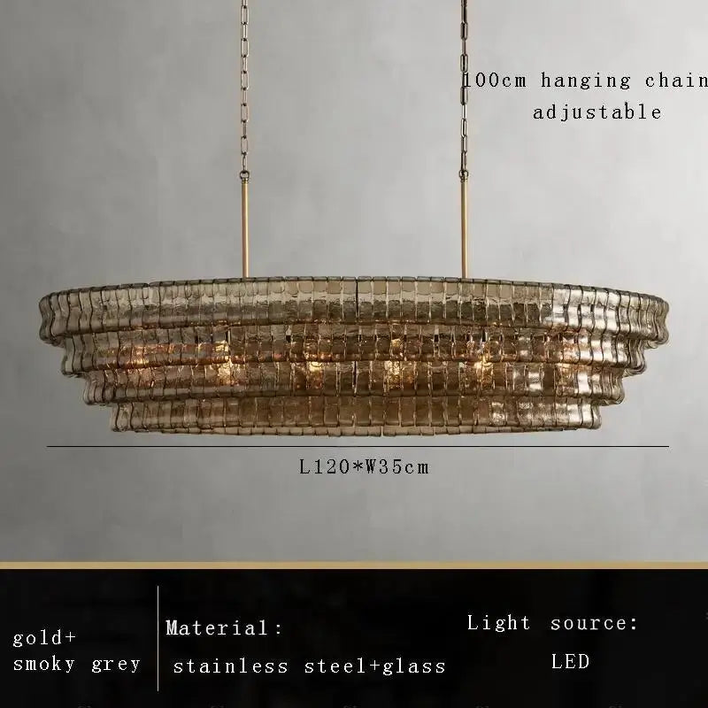 2026 Luxury Glass Dining Room Chandelier