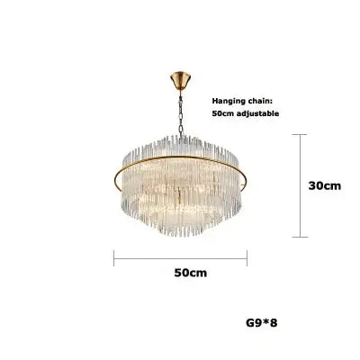 Crystal Designer Oval Round Chandelier ChandeliersLife®