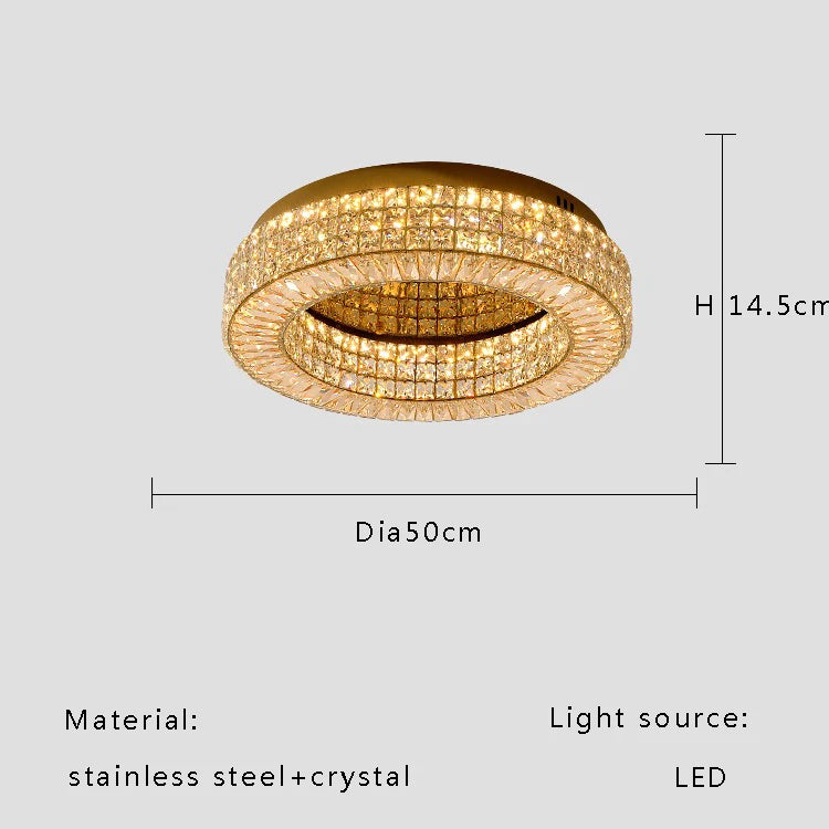 Modern Two Tier Crystal Luxury Ceiling Lights