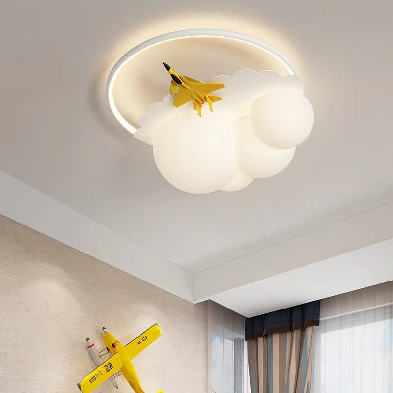 Nimbus Cloud Airplane LED Kids Room Ceiling Light – alternate product view 5