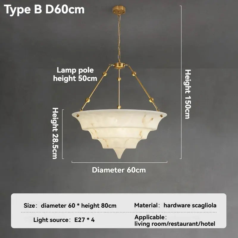 White Artistic Marble Chandelier For Dining Room ChandeliersLife®