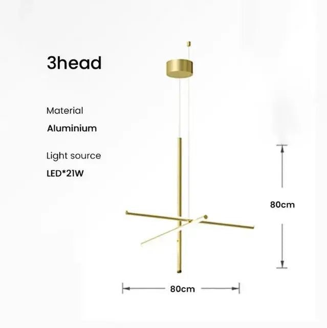 Nordic Minimalist Italian Tube Chandeliers - ChandeliersLife®