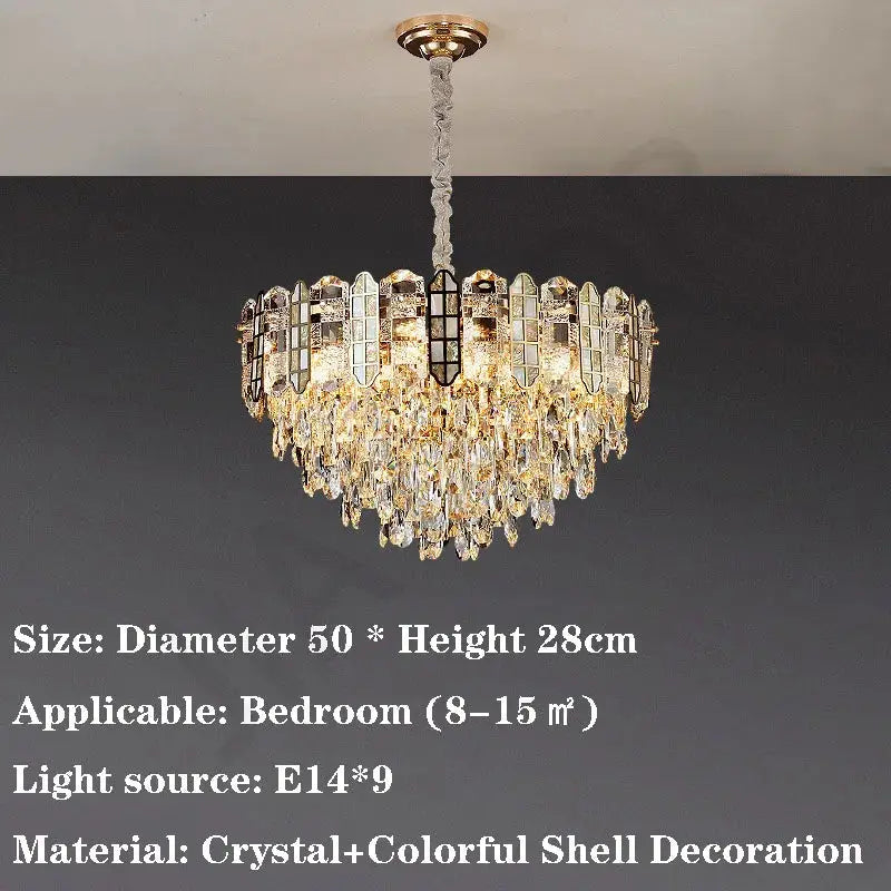 Nordic Bedroom Crystal Chandelier ChandeliersLife®