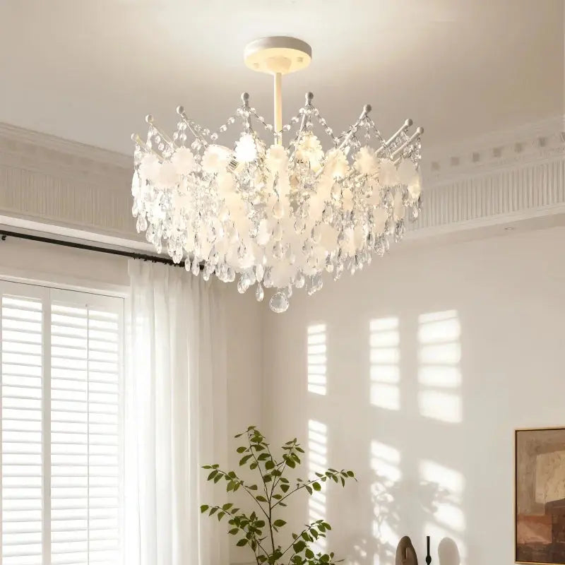 French Vintage Blue Crystal Lamp ChandeliersLife®