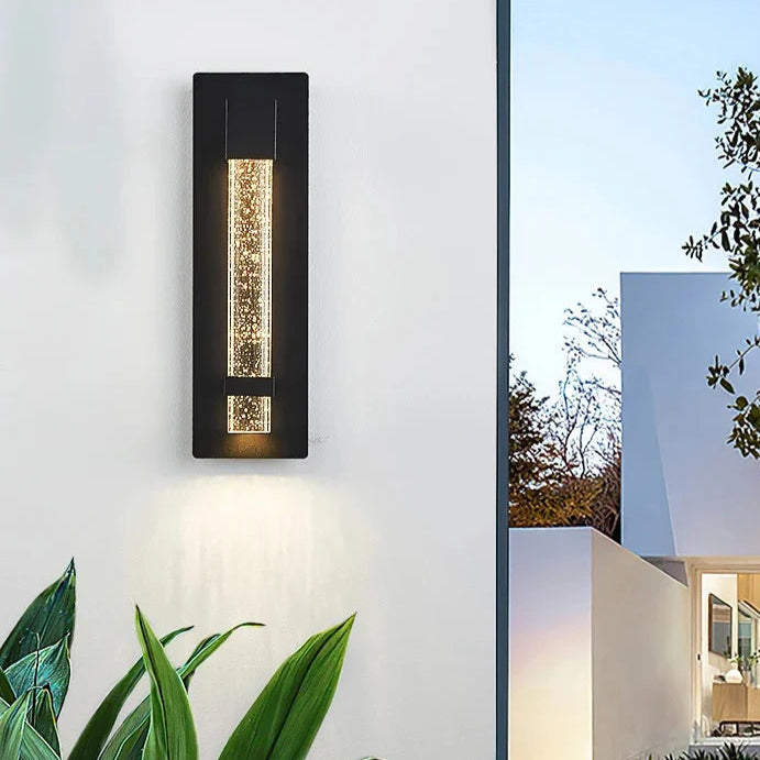 Outdoor Wall Lamp Anti Rust Aluminum with K9 Column Crystal Bubble Lighting Fixture Porch Wall Sconce for Garden Garage Entryway ChandeliersLife®