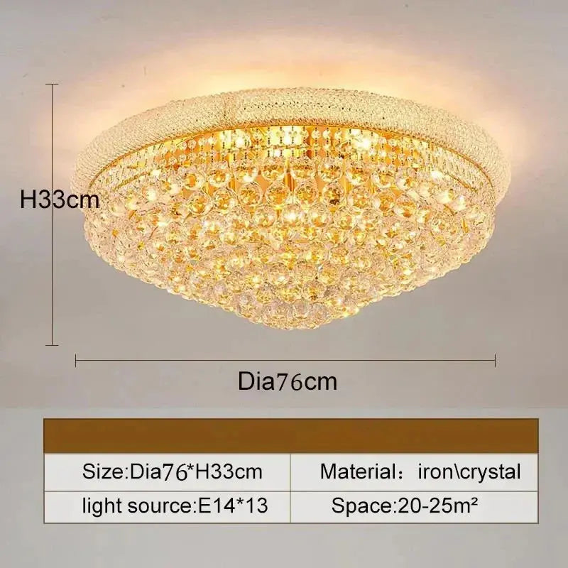 Morden Crystal Ceiling Lamp Bedroom Atmospheric ChandeliersLife®
