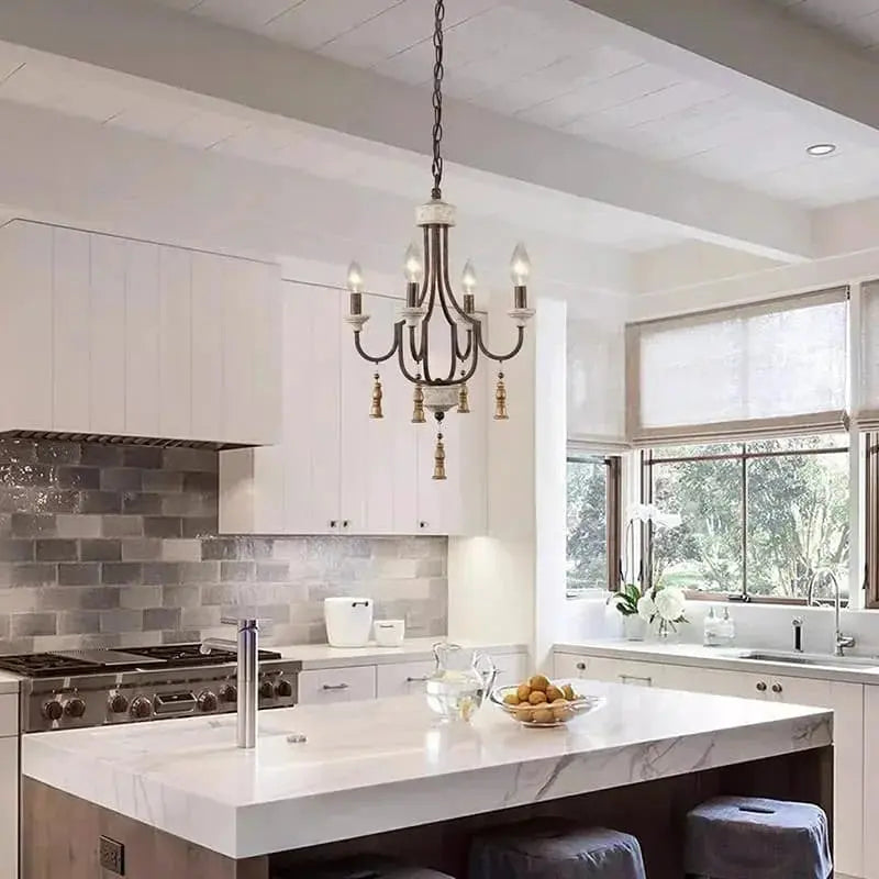 Grey French Rustic Chandelier ChandeliersLife®