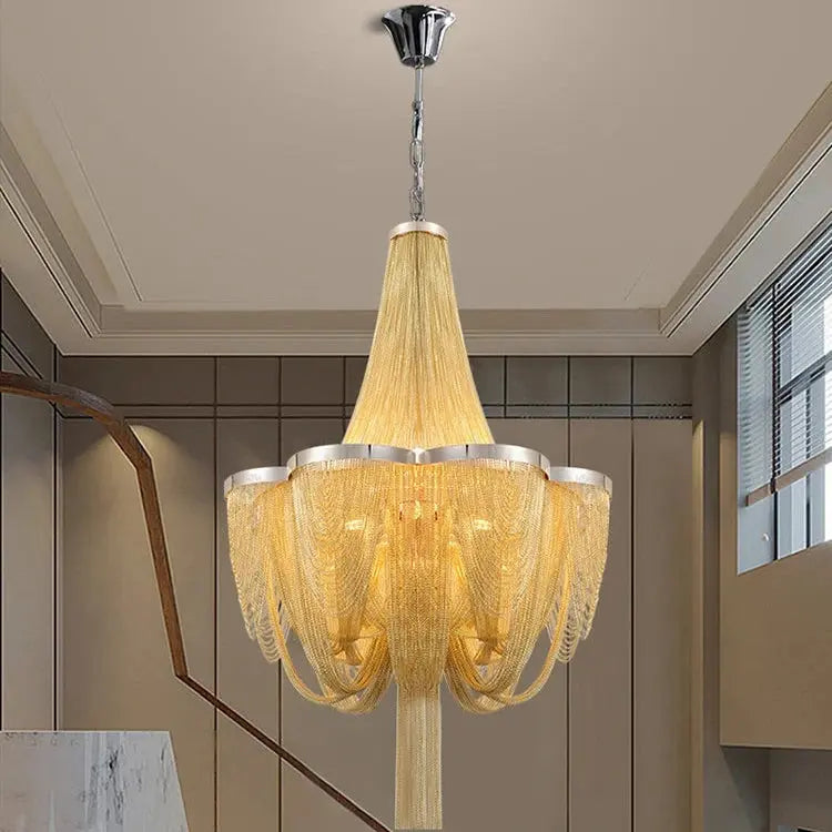Modern Brass Tassel Chandelier ChandeliersLife®