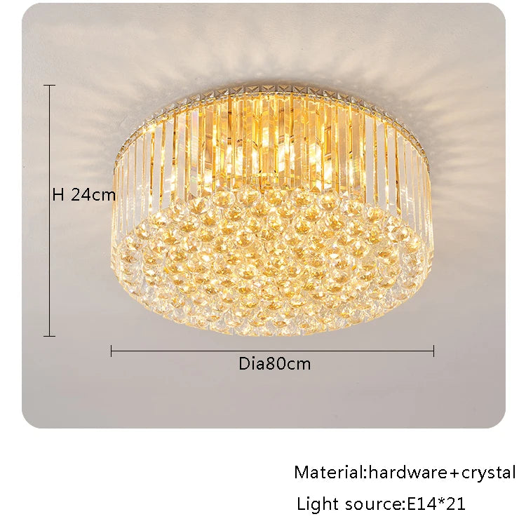 Modern Round Crystal Fixture