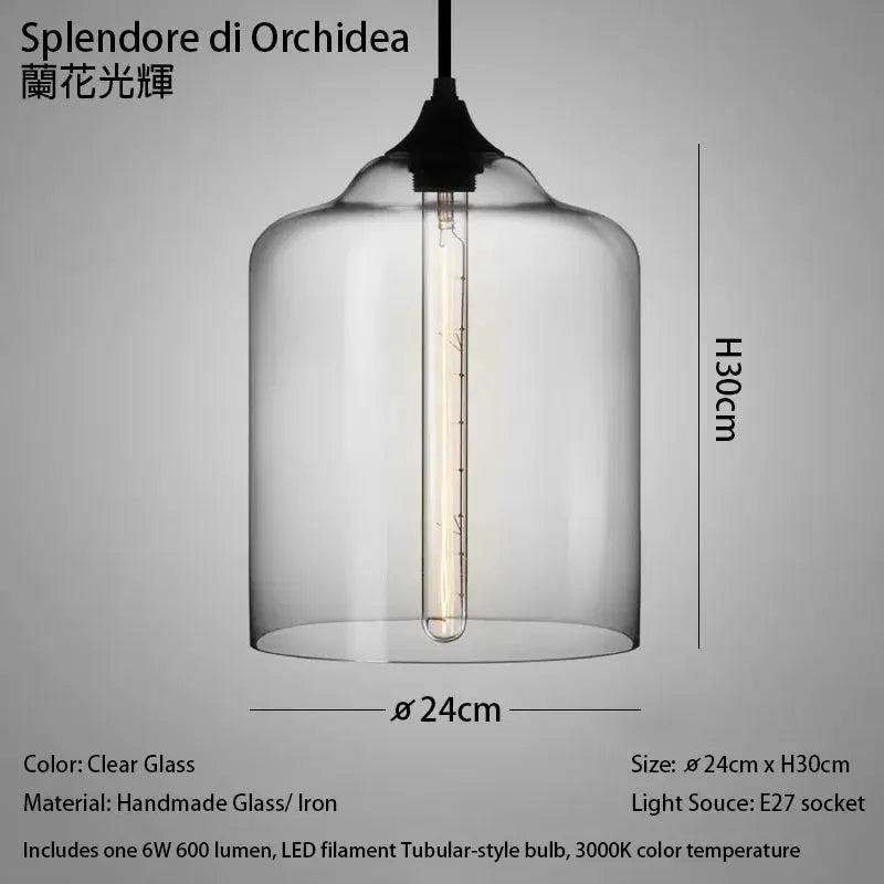 Clear Glass Pendant Light