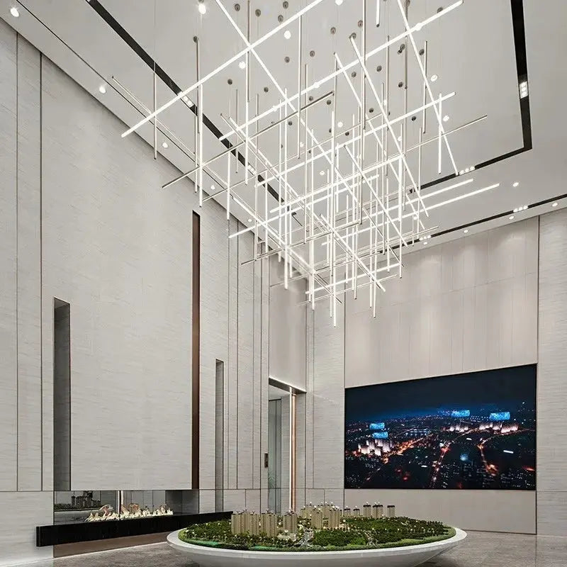 Nordic Minimalist Italian Tube Chandeliers