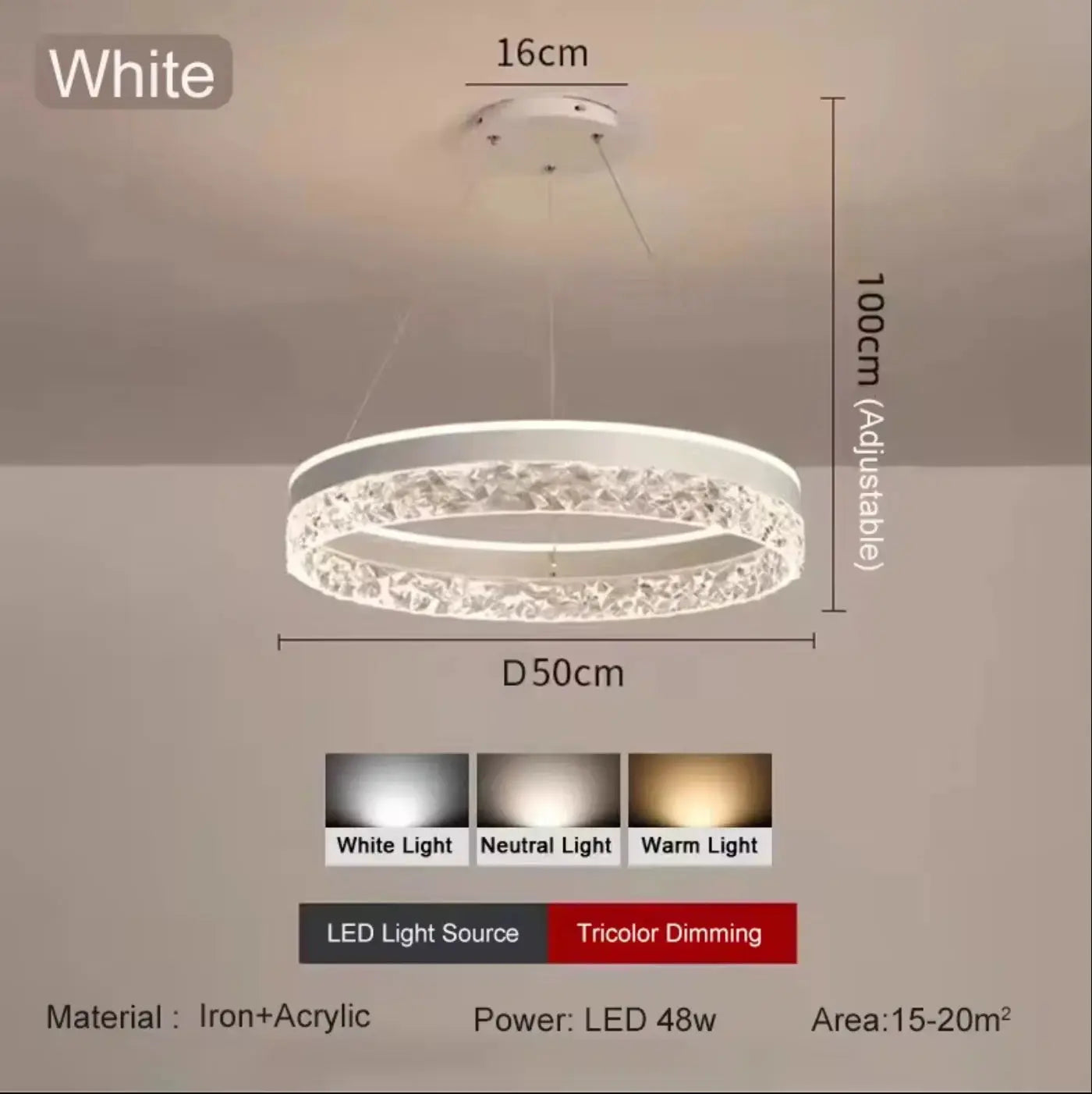 Simple Modern Ceiling Chandelier Adjustable Indoor Lighting High LED 3 Color for Living Room Dining Room Bedroom Decor Ornament ChandeliersLife®