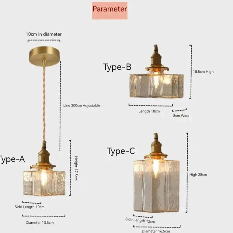 Japanese Pendant Lamp Transparent ChandeliersLife®