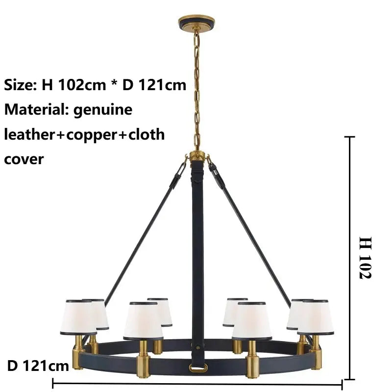 Fashionable Retro Copper Pendant Lamp