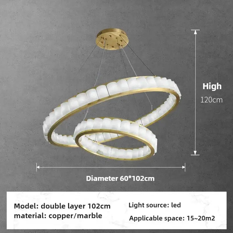 Marble Alabaster Ring Chandelier ChandeliersLife®