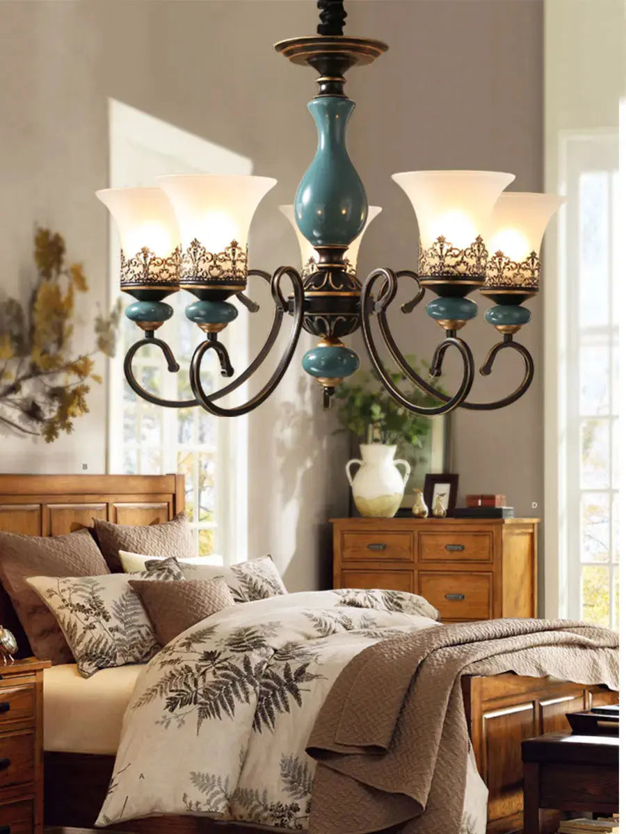Retro Ceramic Chandelier ChandeliersLife®