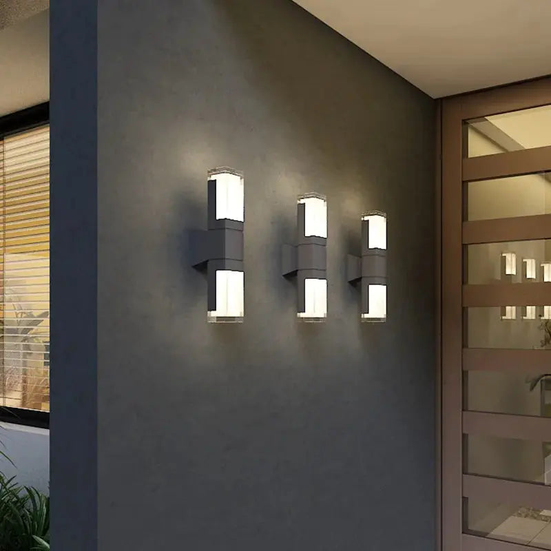 Indoor and outdoor terraces, gardens, exterior walls, courtyards, balconies, modern minimalist waterproof LED wall lights ChandeliersLife®
