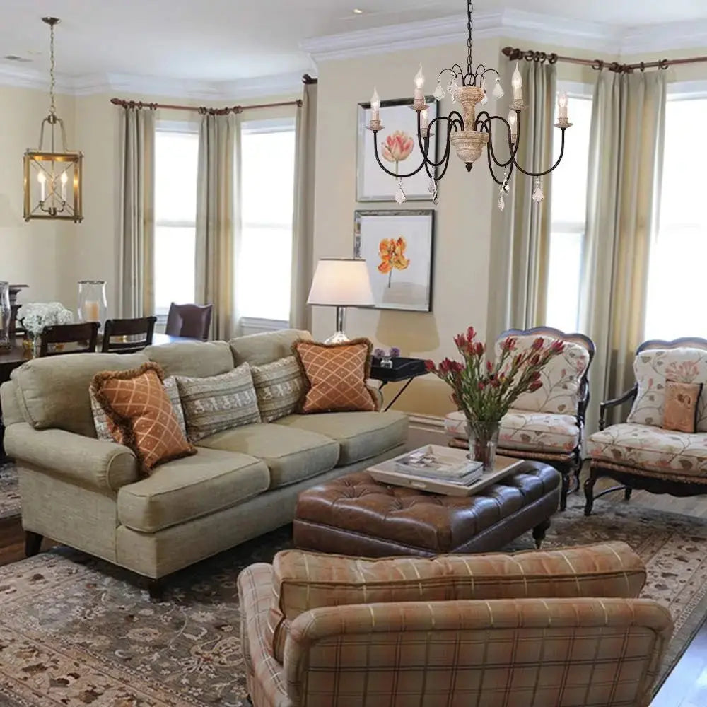 Retro French Candle Style Chandelier ChandeliersLife®