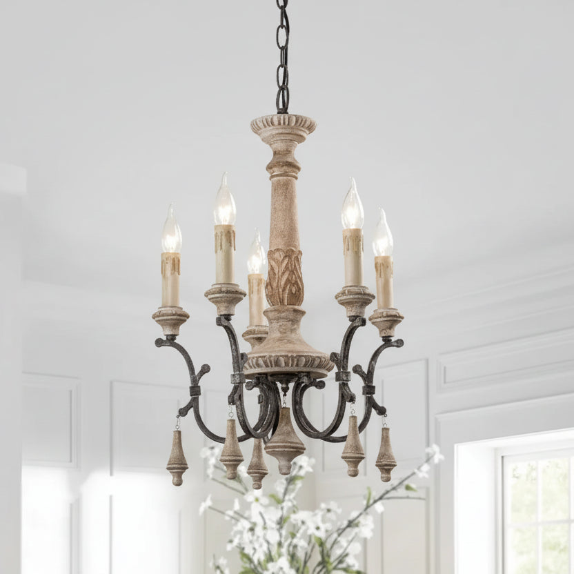 Entryway Retro Wooden Chandelier ChandeliersLife®