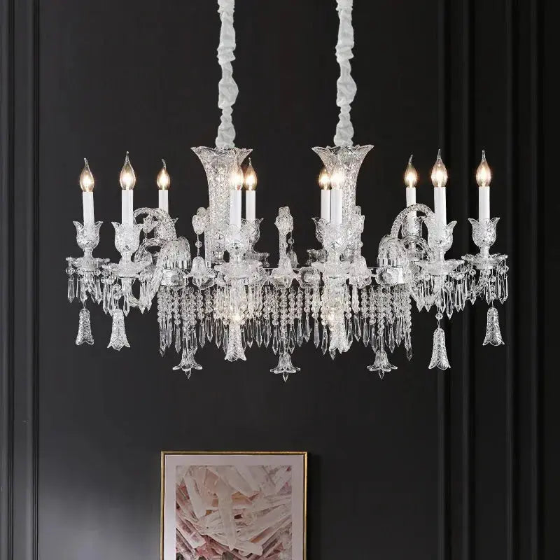 Living Room Lighting Luxury K9 Crystal Chandelier ChandeliersLife®