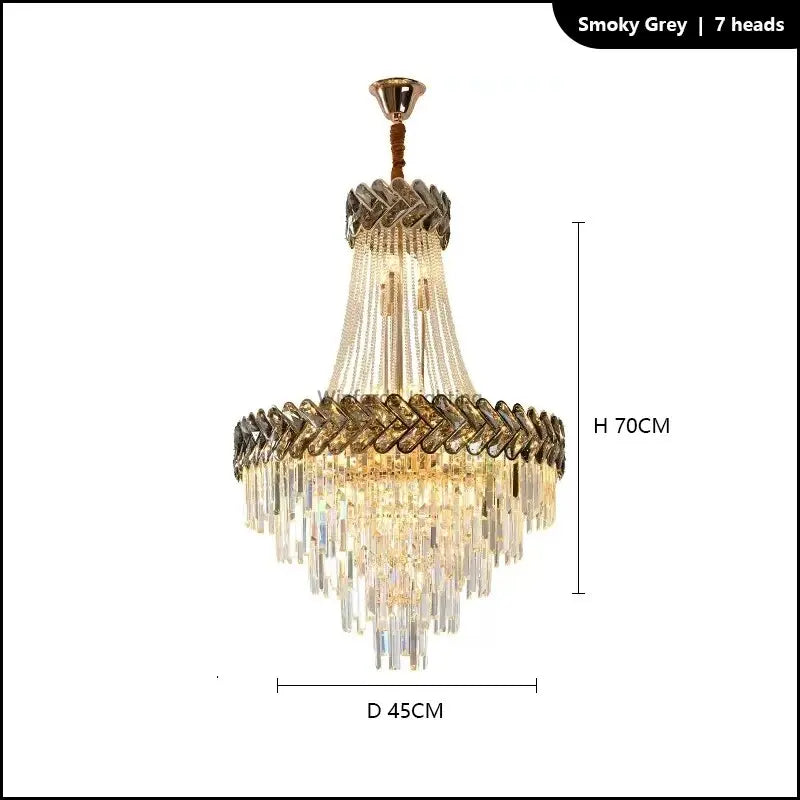 2023 Luxury Duplex Villa Crystal Chandelier ChandeliersLife®