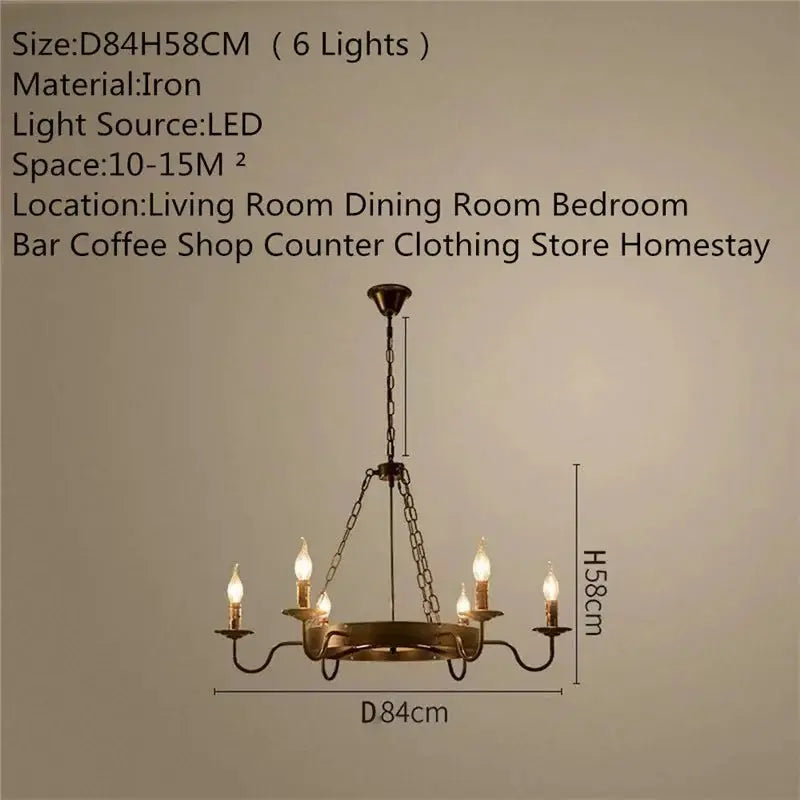 Industrial Retro Decor Chandelier ChandeliersLife®