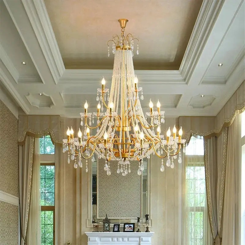 French Design Pearl Crystal Chandelier ChandeliersLife®