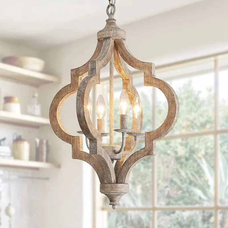 Wood Rural French Pendant Lamps ChandeliersLife®