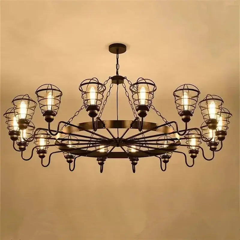 Industrial Retro Decor Chandelier ChandeliersLife®