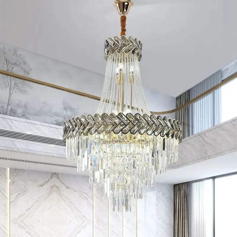 2023 Luxury Duplex Villa Crystal Chandelier ChandeliersLife®