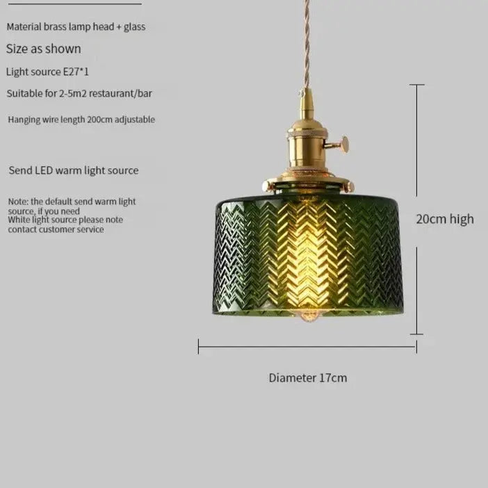 Scandinavian Green Glass Pendant Lights ChandeliersLife®